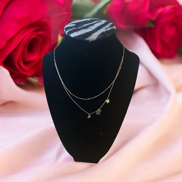 nOir Dainty Layered Butterfly Necklace (NWT) - Picture 6 of 6